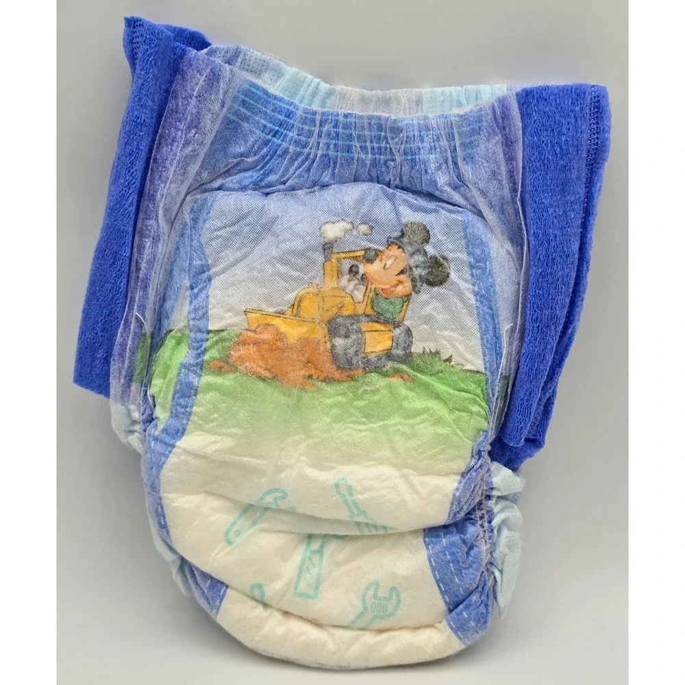 Vintage 2003 Disney Mickey Mouse 1 Pull-Up Diaper Training Pants Construction 1T